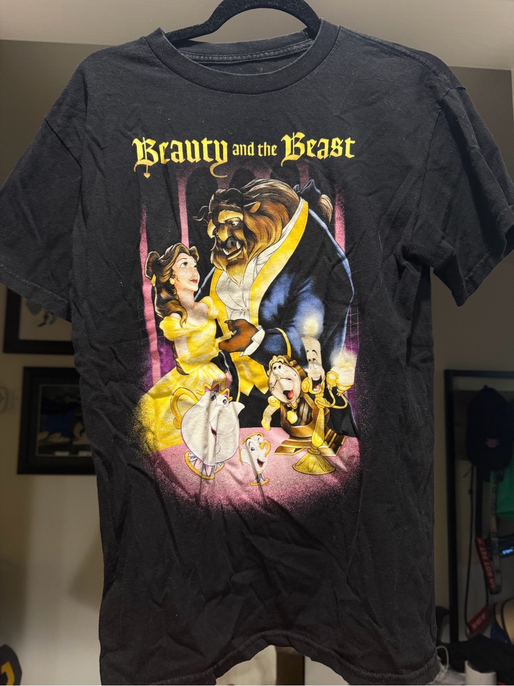 Disney Beauty and the Beast Black T-Shirt
